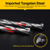 HUHAO Coated Solid Carbide Alloy End Mill Two Flutes Spiral CNC Router Bit 3.175mm for Wood Aluminum 2174