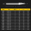 HUHAO 4mm Shank Flat bottom Engraving Bit for Carving Metal CNC Router tools 3A carbide overall length 40m V bitm