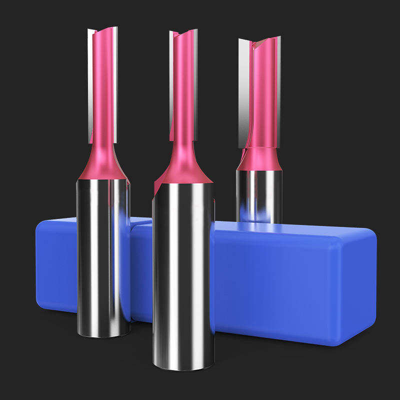 Tideway Router Bit TCT Carbide Milling Cutter 2 Flute Straight Bit For Wood 1/2 1/4 " Router Bits Wood cutting tools
