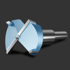 HUHAO HRC 45 cutter angle 15 2 flutes wood hole saw carbide drill hole bit woodwork milling cutter