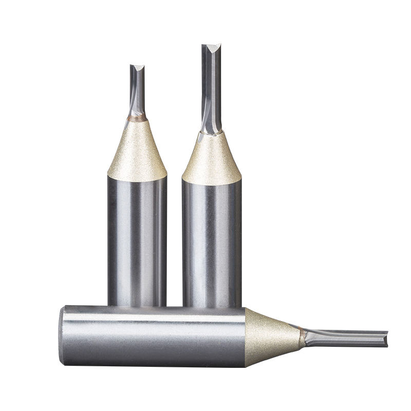 HUHAO TCT Carbide Trimming Bit Milling Cutter Steel Straight Router Bits 5269