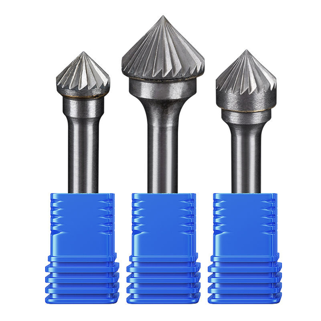 HUHAO 6mm Shank Carving Rotary File Tungsten Steel Cutter Metal Grinding Cylindrical Router Bit For Metal Polishing