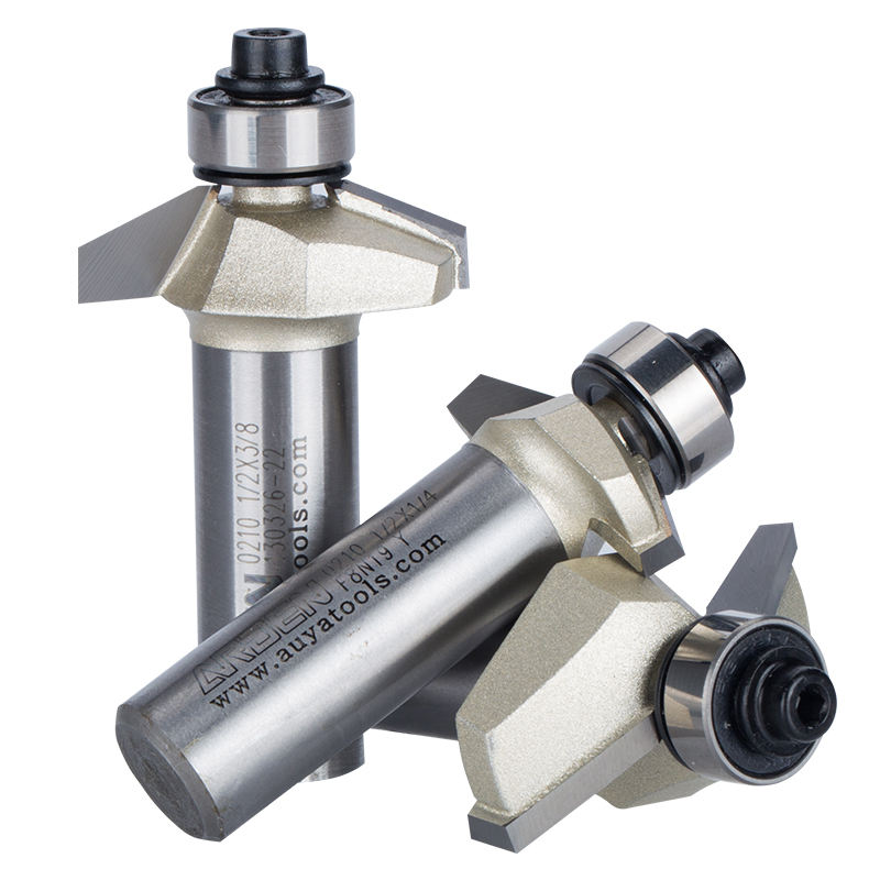 Arden Woodworking Chamfer Router Bit with Bearing wood trimming bits wood classical molding bits Auya 0210