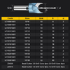 Tideway Premium Beads Drill Bit Carbide Ball Blade Woodworking Milling Cutter Molding buddhist Bead Router Bit Drills Bit Set