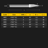 HUHAO 4mm Shank Flat bottom Engraving Bit for Carving Metal CNC Router tools 3A carbide overall length 40m V bitm