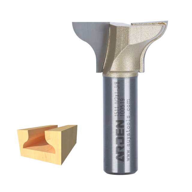 Arden 1/2 hinge bit wood molding router bit MDF slotting T groove woodworking cove trimming bits