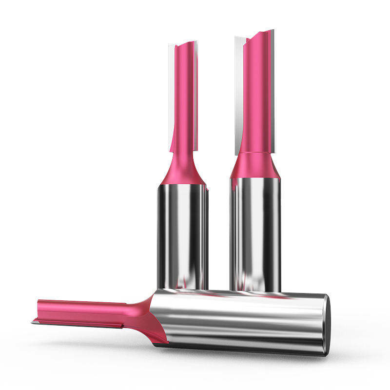 Tideway Router Bit TCT Carbide Milling Cutter 2 Flute Straight Bit For Wood 1/2 1/4 " Router Bits Wood cutting tools