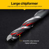 HUHAO Coated Solid Carbide Alloy End Mill Two Flutes Spiral CNC Router Bit 3.175mm for Wood Aluminum 2174