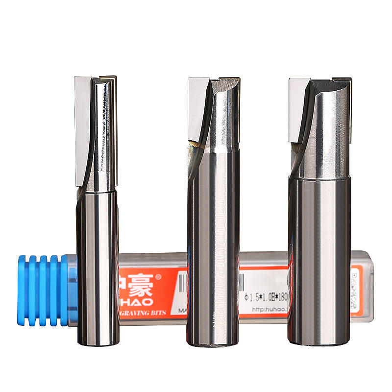 HUHAO 6mm Diamond PCD two flutes carbide milling cutter CNC tungsten drill bit acrylic mill aluminum router cutter