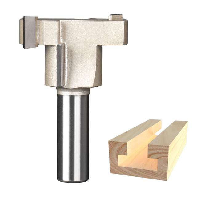 Tideway T-type Router Bit For Wooden Cabinet Trimming cutter Engraving Machine Woodworking Slot Opening Bit