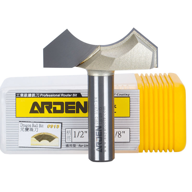 Arden 1/2 Classical Plunge Panel Bit wood dragon ball bits woodworking cove edging and molding cutters