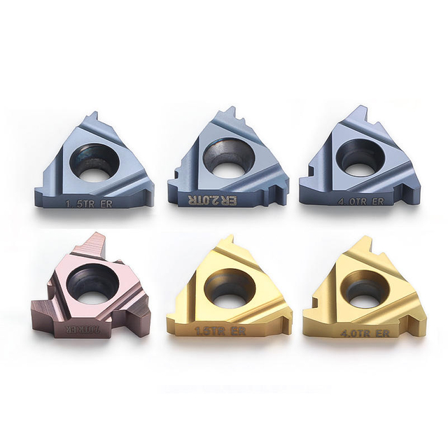 HUHAO CNC lathe machine 16ER turning cutter Turning blade 22ER Carbide Insert coated steel grooving inserts