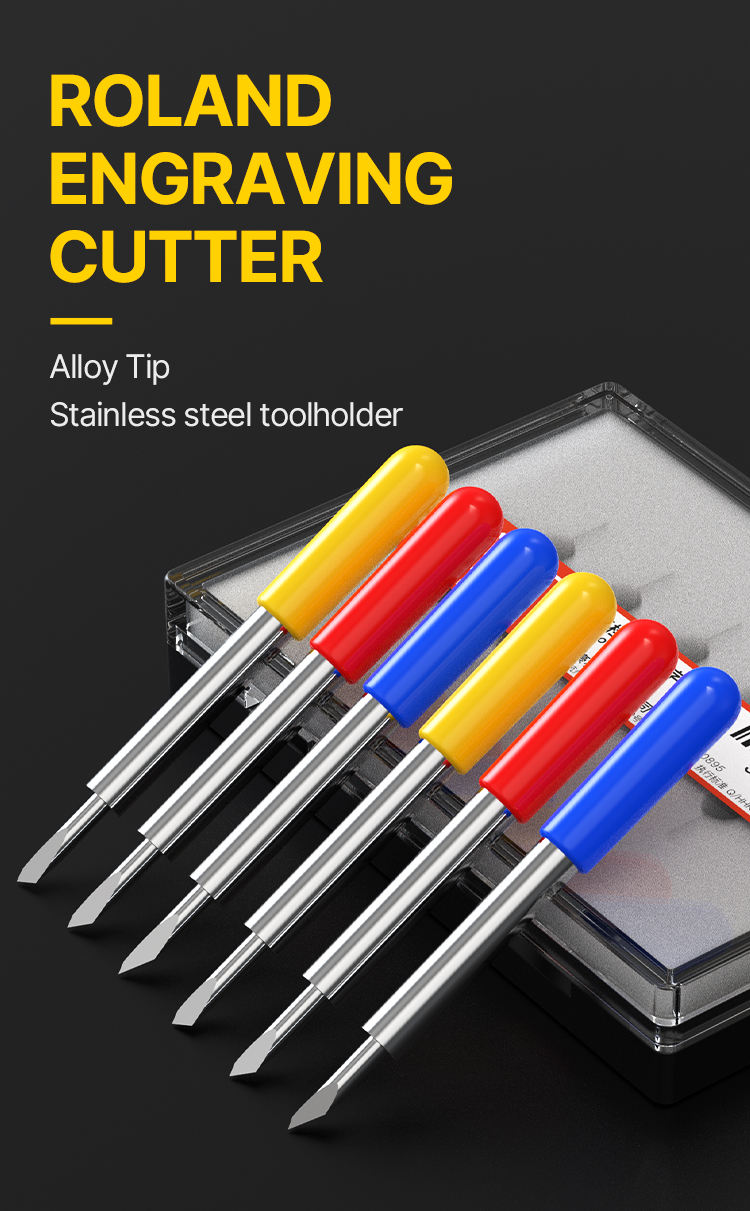 Roland 30 60 45 degree Engraving CutterCutter Plotter cutting blades Graphtec blade and Holder 3473