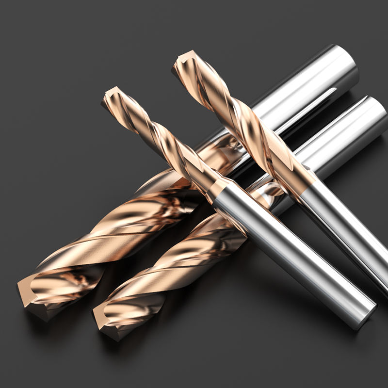 Huhao Super Hard HRC60 Solid Carbide Twists Drill Bit Tungsten steel drill fixed handle coated 4MM shank Metal drill