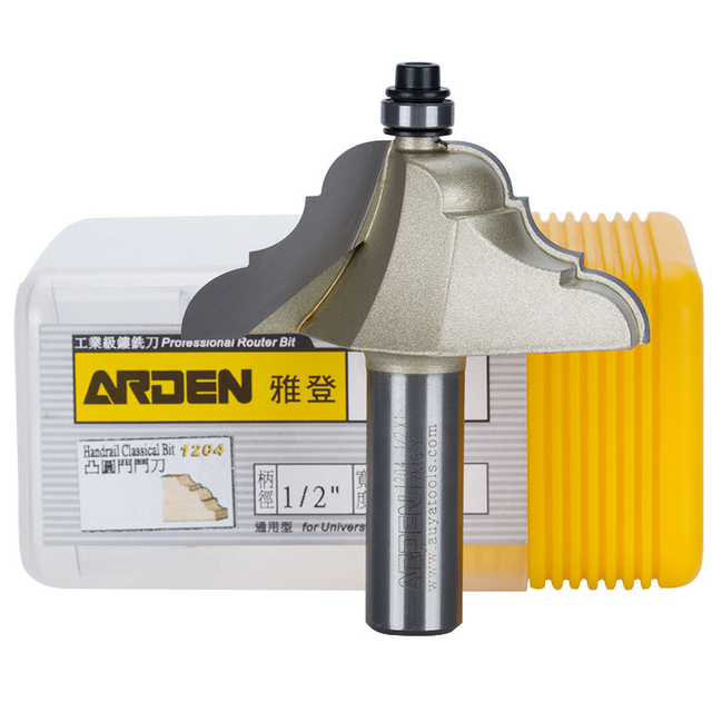 Arden 1/2 Classical Plunge Panel Bit classical cove edge forming router bit with bearing wood edging and molding bits