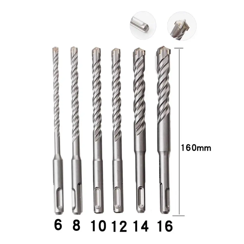 Huhao Electric Hammer Drill Bits Type Alloy Sds Plus for Concrete Rock Stone SDS PLUS MAX drill bit