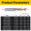 Huhao Super Hard HRC60 Solid Carbide Twists Drill Bit Tungsten steel drill fixed handle coated 4MM shank Metal drill