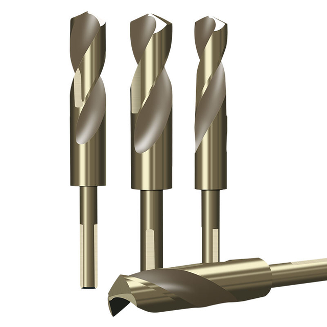 HUHAO HSS 148mm spiral twist bit with small shank metal drill hole bits carbide with Cobalt cnc milling end mills