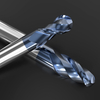 HUHAO HRC 45 two flutes ball nose TiSiN coated tungsten steel end mill cnc milling cutter carbide engraving bit