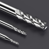 HUHAO HRC 62 aluminum three flutes carbide tungsten steel end mill polished milling cutter cnc aluminum milling cutters