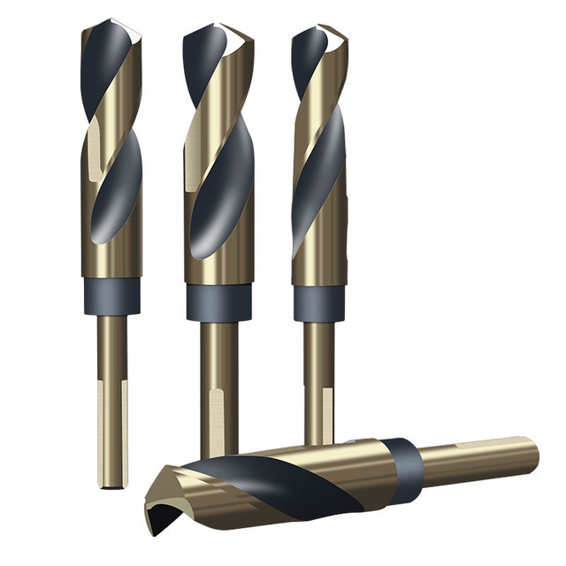 HUHAO high speed steel spiral twist bit with small shank metal drill hole bits carbide with Cobalt cnc milling end mills
