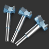 HUHAO HRC 45 cutter angle 15 2 flutes wood hole saw carbide drill hole bit woodwork milling cutter