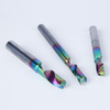 HUHAO 8mm cnc milling cutter tungsten carbide steel 10mm DLC coated drill bit single flute spiral router cutter for aluminum