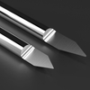HUHAO 4mm Flat Bottom Engraving Bit Carbide Carving Milling Cutter CNC Router Tool PVC For Acrylic Plastic Wood