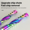 HUHAO 3.175 single edge milling cutter acrylic engraving machine tool pvc spiral engraving cutter