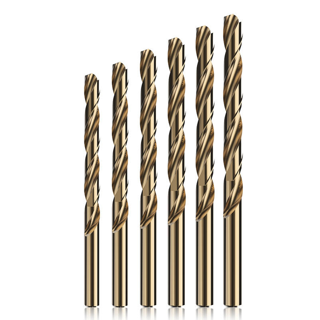 HUHAO high speed steel spiral twist milling cutter metal drill hole bits carbide with Cobalt cnc milling end mills