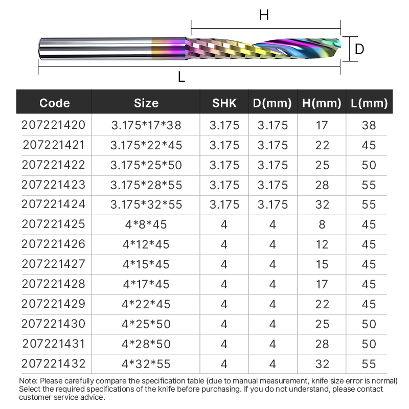 HUHAO 3.175 single edge milling cutter acrylic engraving machine tool pvc spiral engraving cutter