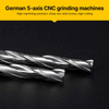 HUHAO Coated Solid Carbide Alloy End Mill Two Flutes Spiral CNC Router Bit 3.175mm for Wood Aluminum 2174