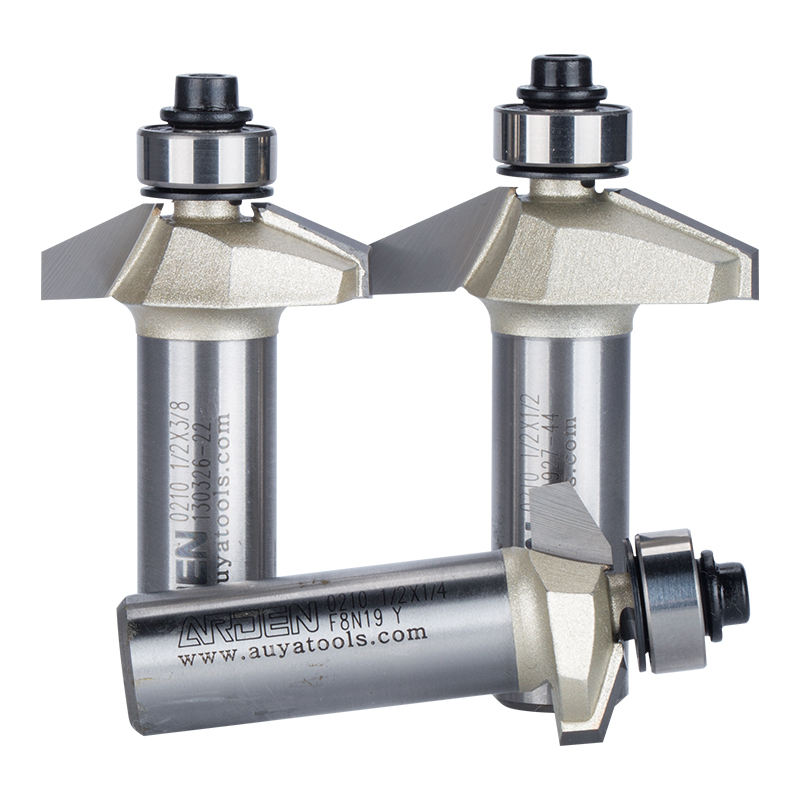Arden Woodworking Chamfer Router Bit with Bearing wood trimming bits wood classical molding bits Auya 0210