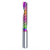HUHAO 3.175 single edge milling cutter acrylic engraving machine tool pvc spiral engraving cutter