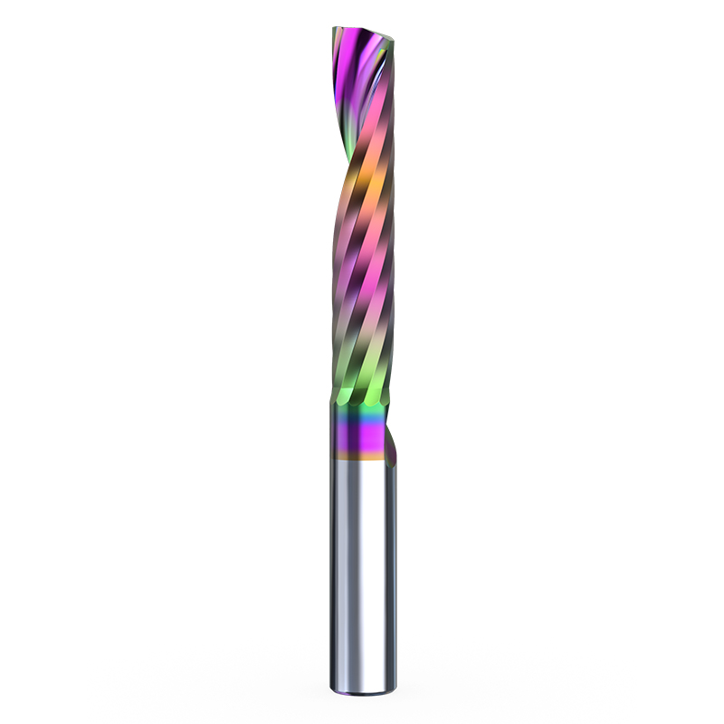 HUHAO 3.175 single edge milling cutter acrylic engraving machine tool pvc spiral engraving cutter