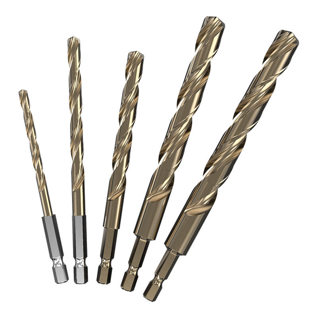 HUHAO 6.3mm Hexagonal handle twist drill bit high speed steel twist bits metal hole saw