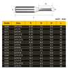 HUHAO TCT Carbide Trimming Bit Milling Cutter Steel Straight Router Bits 5269