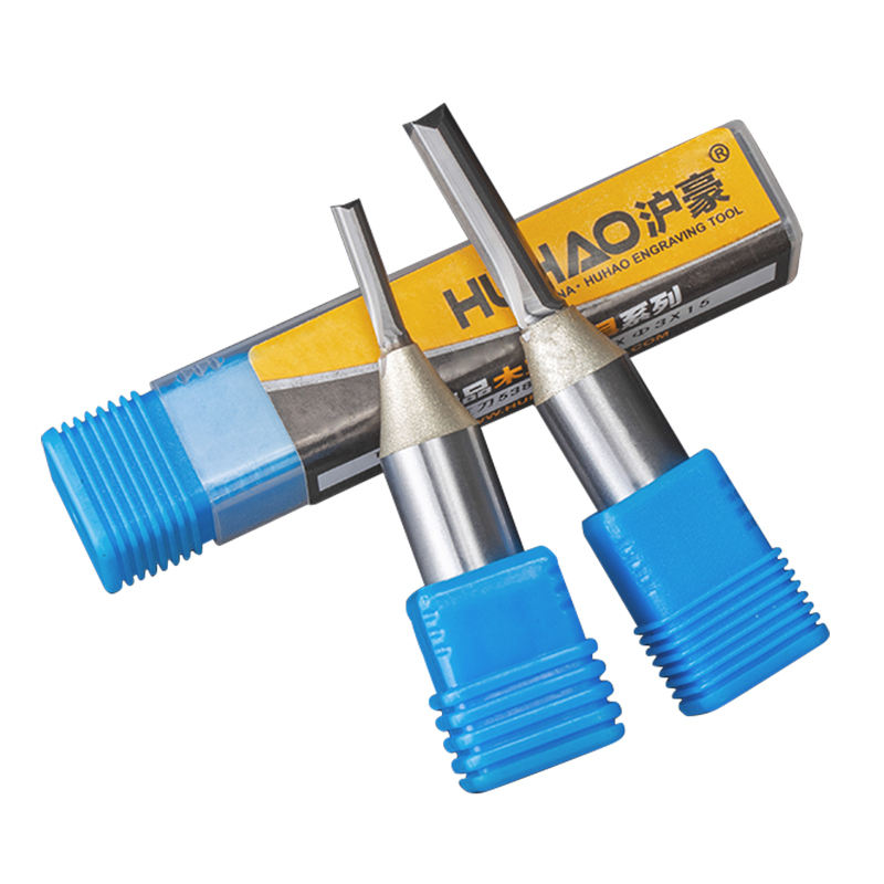 HUHAO TCT Carbide Trimming Bit Milling Cutter Steel Straight Router Bits 5269