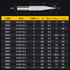 HUHAO 4mm Flat Bottom Engraving Bit Carbide Carving Milling Cutter CNC Router Tool PVC For Acrylic Plastic Wood